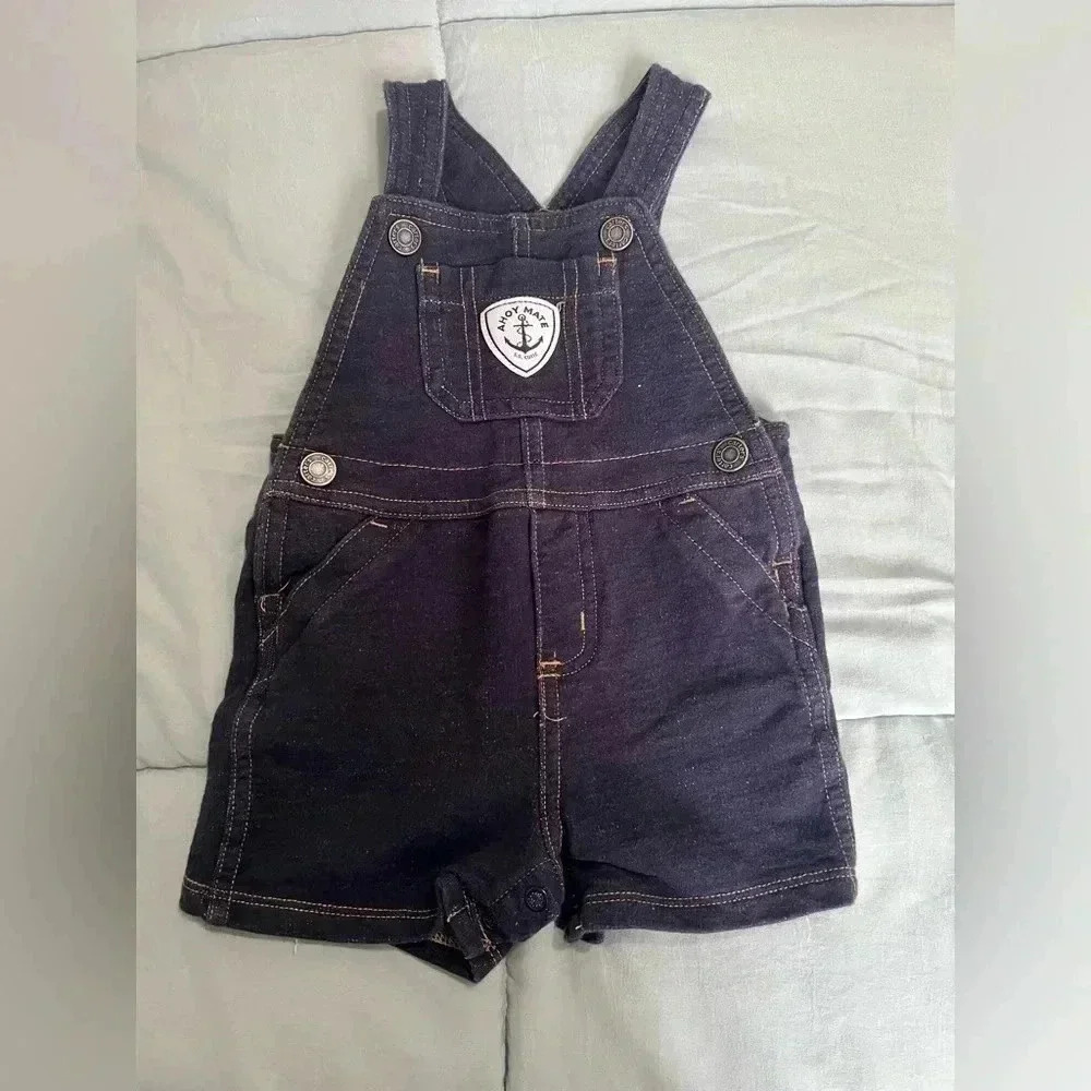 Carter's Ahoy Mate Overalls and Nautical Tee (Size 6 Months) - Picture 5 of 9